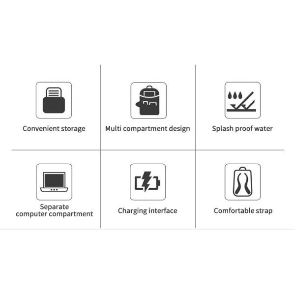 Custom logo design bagpack usb waterproof men bag backpack bag laptop backpack