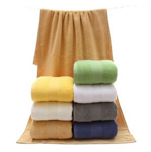 Buy cheap 7colors 100% cotton combed yarn bath towel 70*140cm, 500g for wholesale, logo embroidered acceptable product