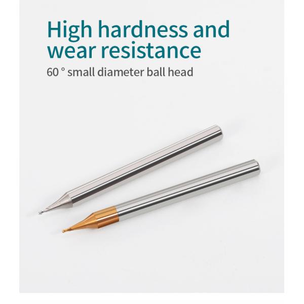 Solid Carbide Micro Diameter Ball Nose End Mill Set Hrc55/60 Ball Nose Milling Cutter Customizable for Aluminum Copper Alloy OEM