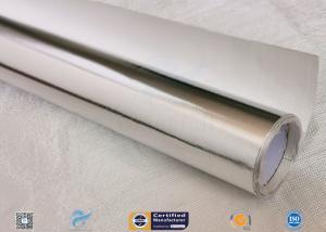 China 0.018 Inch Waterproof Aluminium Foil Fiberglass Fabric Flexible Hose Heat Shield on sale