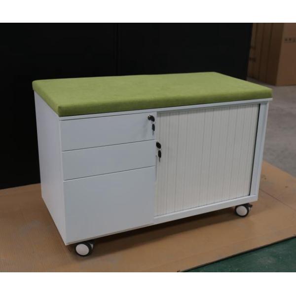 Light Grey H600mm W900mm Tambour Filing Cabinet Office Furniture