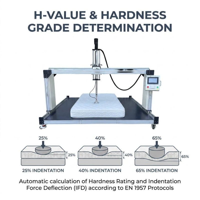 Computerized Mattress Compression Firmness Testing Machine Auto Data Recording & Report Printing CE Certified