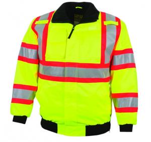 Buy cheap Reflective PPE Safety Wear High Quality Fluorescent Yellow Polyester Reflective Jacket product
