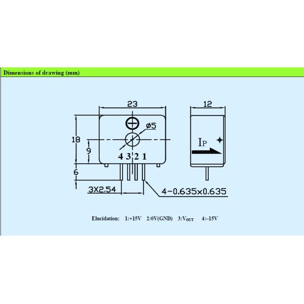40A Input Hall Effect Current Transducer CS040G Strong Overload Capacity