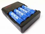 Durable E Cig Battery Charger 18650 20700 Battery Charger 4 Channel Black Color