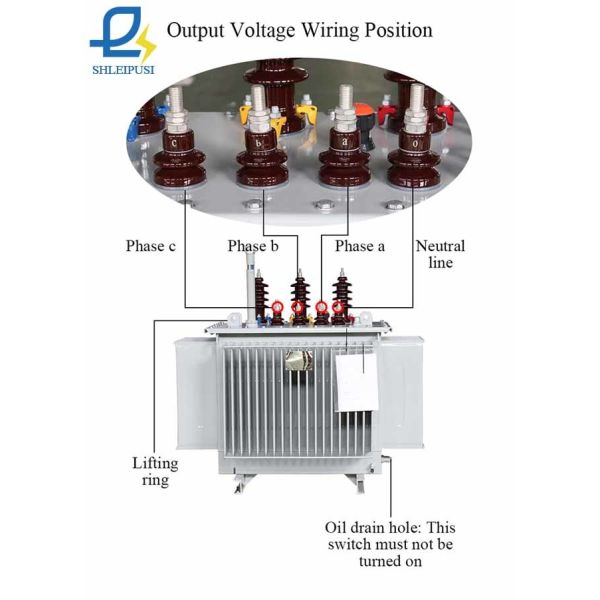 33KV Oil Immersed Transformer 3 Phase Dyn11 Power Voltage Transformer