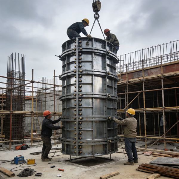 Concrete Column Steel Formwork Q235 Steel Single Sided Supports