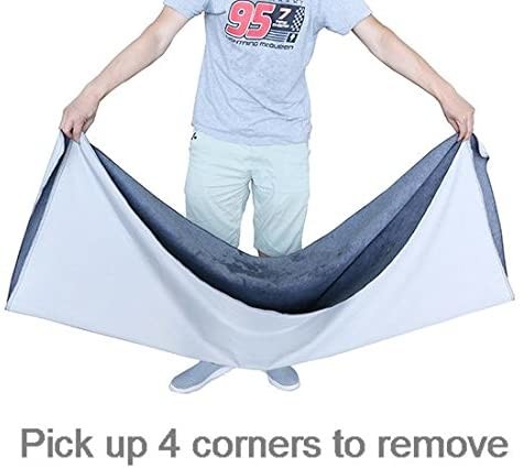 90cm 100cm 4 Layer PET Pee Pad , Water Absorbent Dog Food Mats