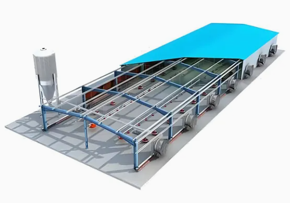 Automatic Poultry Farming Equipment with Durable Construction, Easy-Clean Design and Integrated Feeding System for Large-Scale Farms