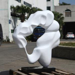 Buy cheap White Colour Paint Abstract Art Sculpture Made Of EPS Materials Polishing Surface product