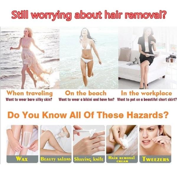 350000 Flashes 390g 4cm2 Air Cooling Laser Hair Removal