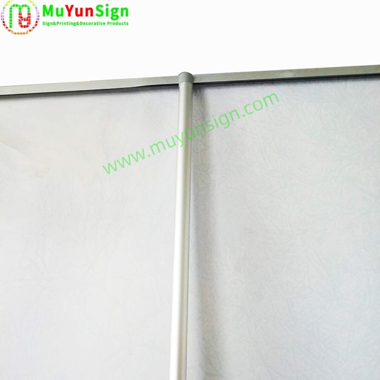Easy Setup Retractable Roll Up Banner Stand 80x200cm - Professional Exhibition Advertising Display with Travel Bag