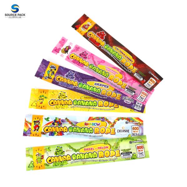 THC Candy Packaging Bags Plastic With Smell Proof And Zipper