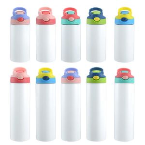 Buy cheap 12oz 20oz Stainless Steel Kids Water Bottle Custom Logo Sublimation Blank Sippy from wholesalers
