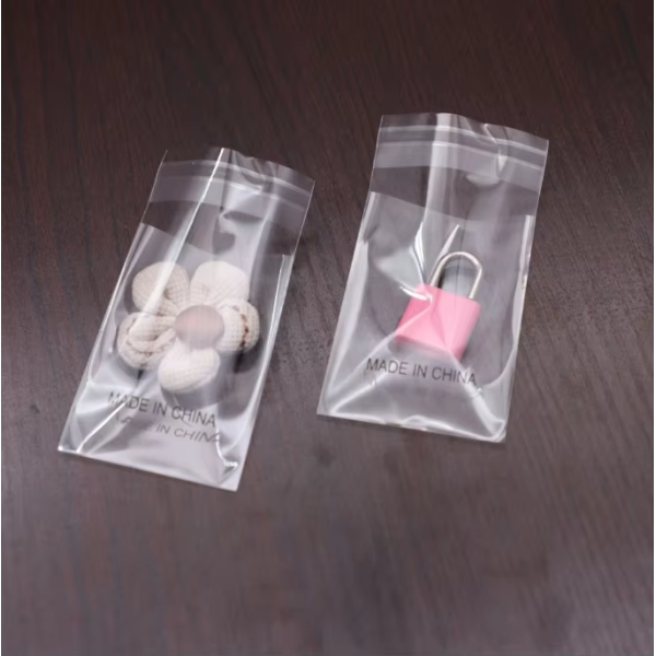 10*10CM Explosion-proof Edge Transparent Paper Self-adhesive Shrink Bags Black Gravure Printing Bag Recyclable