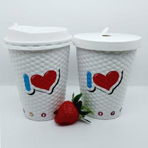 Buy cheap Recyclable 16 Oz Paper Cups With Lids , Biodegradable Paper Coffee Cups product