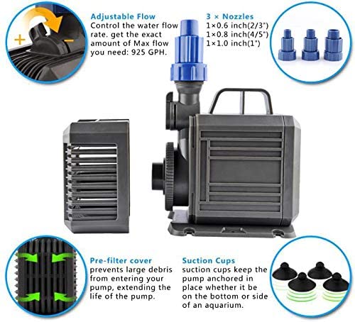 FS-6 Series Outdoor Submersible Pump For Hydroponics ABS Plastic Shell