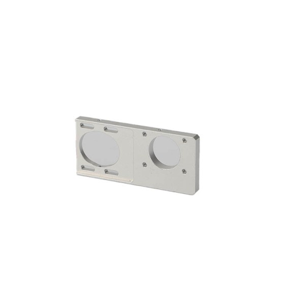 High Precision CNC Components Parts Industrial Silver Hollow Design