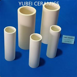 China Insulating Ivory 99% Alumina Ceramic Tubes For Electronic Components 2400MPa on sale