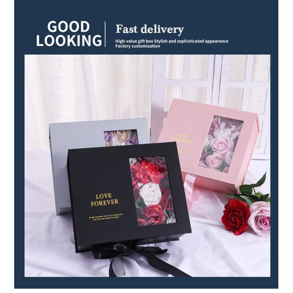 Ribbon Bow Cardboard Gift Packaging Box Bulk Flower Boxes