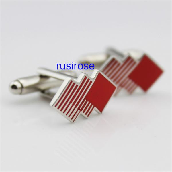 Personalized metal cufflinks custom-made,factory directly customized Maple Leaf shape cufflink, activities gift cufflink