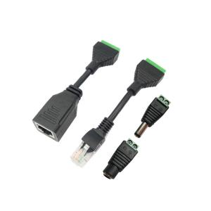 Buy cheap POE Cable RJ45 Network Female Jack DC Power Plug to Screw Terminals Adapter for Monitor Camera product