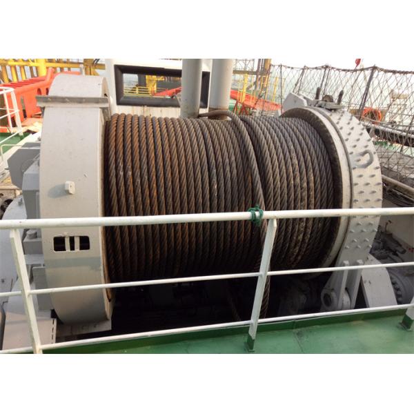 Customized Steel Ship Mooring Winch 10 Ton With Spooling Device