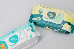 Buy cheap 100% Organic Cotton Baby Cleansing Wipes Super Premium Aloe Vera Vitamin E product
