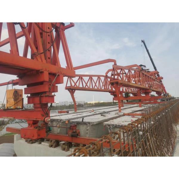 China Henan highway bridge paving and erecting machine, double beam 160t truss bridge erecting machine, construction gan