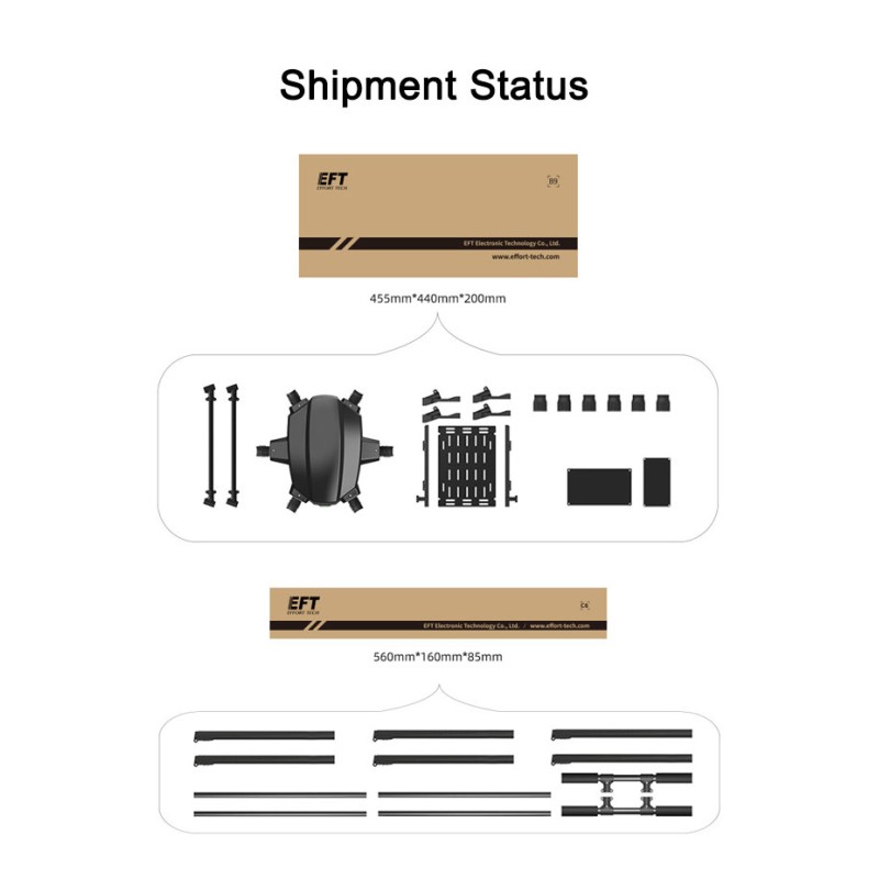 2025 EFT X6120 Beginner-Level UAV Training Flight Rack with Built-in GPS Remote Control for Mapping Exercise Rac Applications
