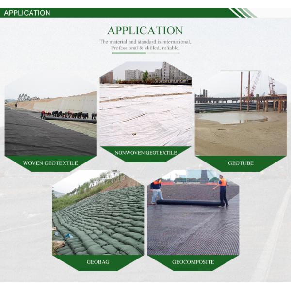 Woven PP Geotextile Fabric for Railway 100-800g/m2 Tear-Resistant