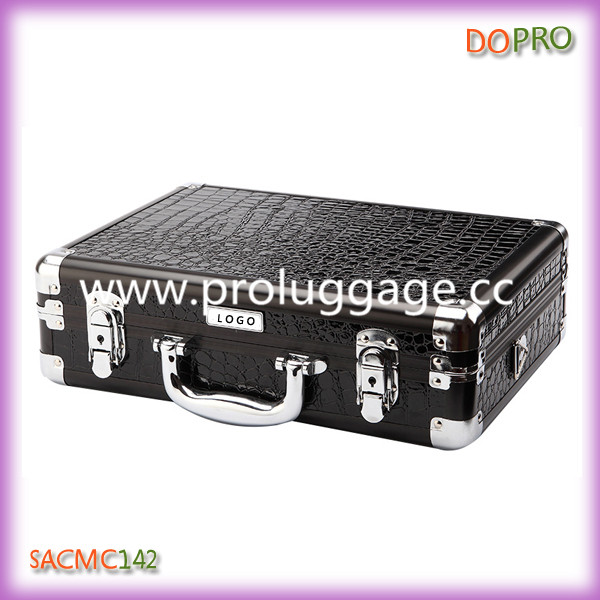 New style customized single open aluminum makeup case with shoulder strap(SACMC142)
