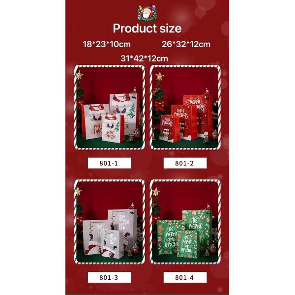 26*32*12cm Christmas Present Paper Bags