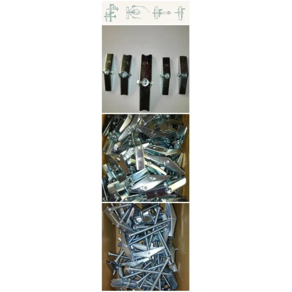 Toggle Anchor Drywall Screws Spring Toggle Anchor Butterfly Bolt