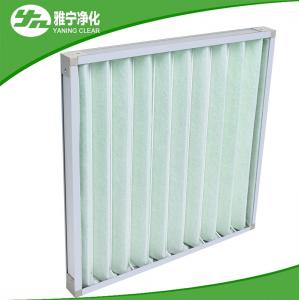 Buy cheap Pleat Pre Air Filter Compact Air Purifier Pre Filter With Aluminum Frame product