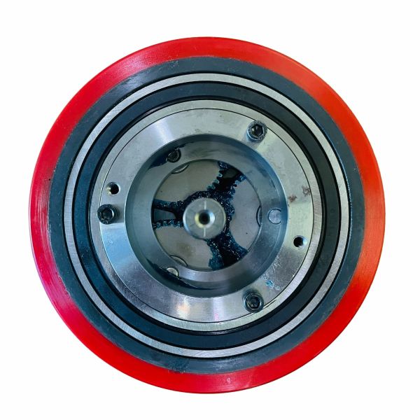 Tread High Torque AGV Spare Parts Solid rubber Planetary AGV Gearbox Wheels