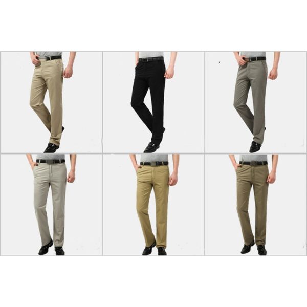 Cargo Pants for Men 2022 Spring and Summer Thin High Waist Straight Dad Dress Pant