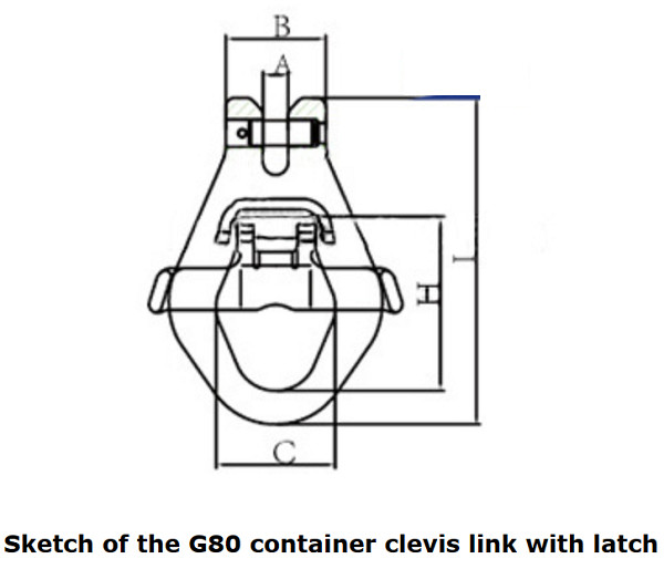 G80 Forged Master Link Clevis Link With Latch