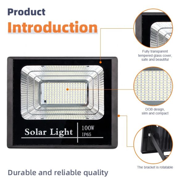 outdoor solar LED Flood Light SMD3030 Powerful Outdoor Solar Security Lights Ultimate Shedding