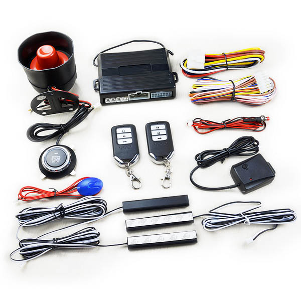 PKE Keyless entry Car smart start alarm system Smart button push start off engine system