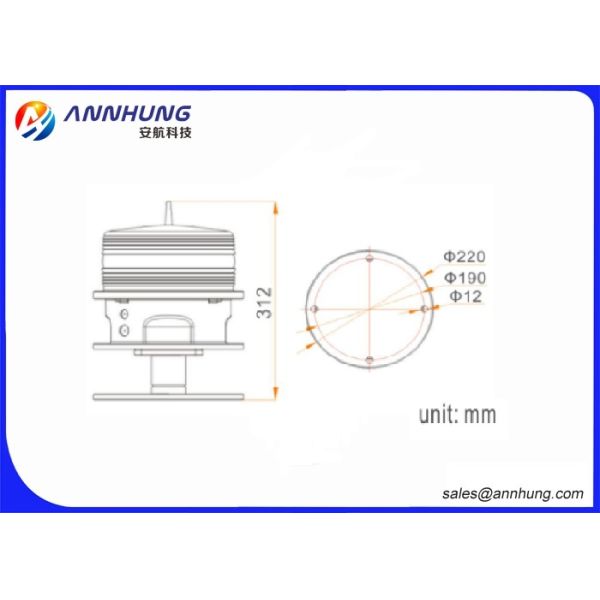Steady - Burning Mode Helipad Landing Lights IP67 Protection Standard