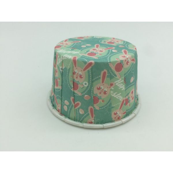 Special Custom Cute PET Baking Cups Light Blue Cupcake Liners For Souffle Pastry