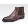 Buy cheap Formal Casual Mens Ankle Boots Round Toe Leather Mens Lace Up Zipper Boots from wholesalers