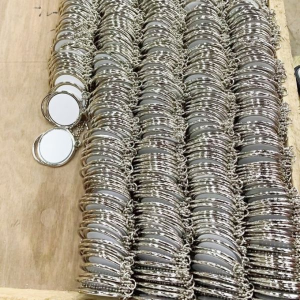 Custom Metal Car Hanging Ornaments Sublimation Double Sided Photo DIY Angel Wings Car Interior Ornaments