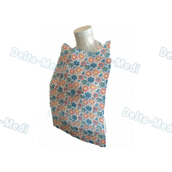 Patient Disposable Paper Bibs With Pocket , 2 Ply / 3 Ply Custom Printed Disposable Bibs