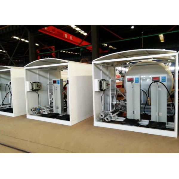 10CBM / 10000 Liters Gas LPG Tank With Dispenser Equipments And Scales