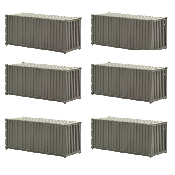 20ft 1:87 HO scale railway shipping sea container for model train railroad landscape layout
