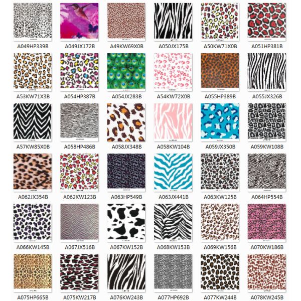 105cmX12.50CMX12.50CM Animal T Pattern PVA Water Transfer Printing Film