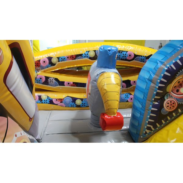 Cartoon Inflatable Play Park For Toddlers / Indoor Inflatable Theme Park