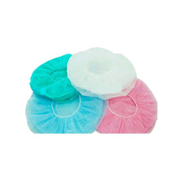 Industrial Disposable Stretchable White Caps Hypoallergenic In Mushroom Shape